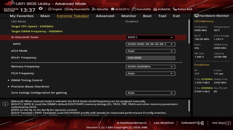 ASUS ROG Crosshair X870E Hero With G.Skll Trident Z5 Neo RGB