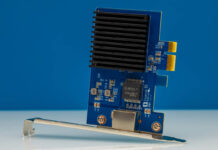 BZIZU Realtek RTL8127 PCIe 10GbE Network Adapter Review BZIZU PCIe Network Adapter Top Angled 1