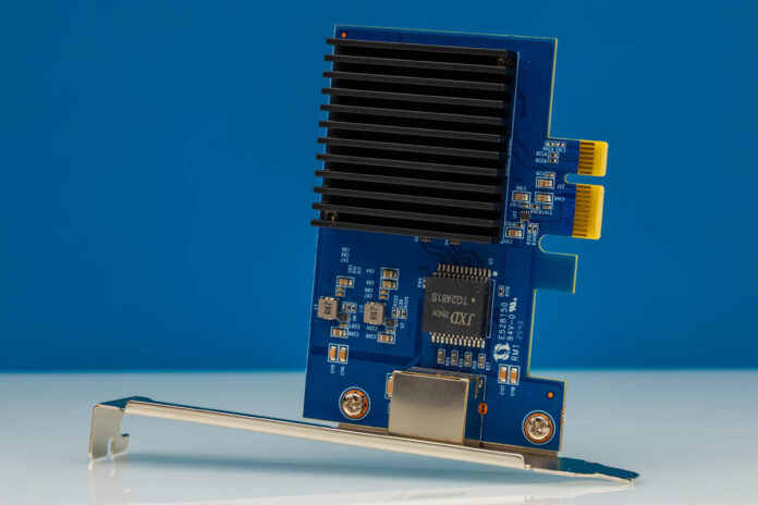BZIZU PCIe Network Adapter Top Angled 1