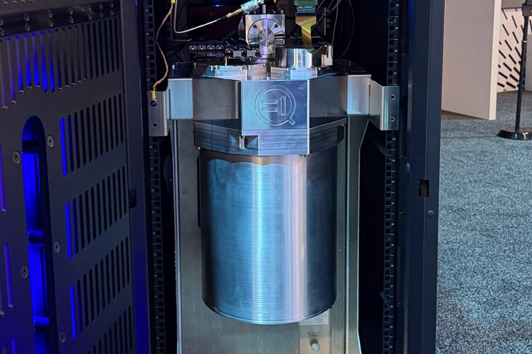 Server Rack Quantum Computer Equal1 Single Rack Quantum Computer at Dell Tech World 2026 - ServeTheHome