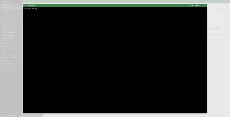 Fortinet FortiGate 40F FortiOS 7.6 CLI Console
