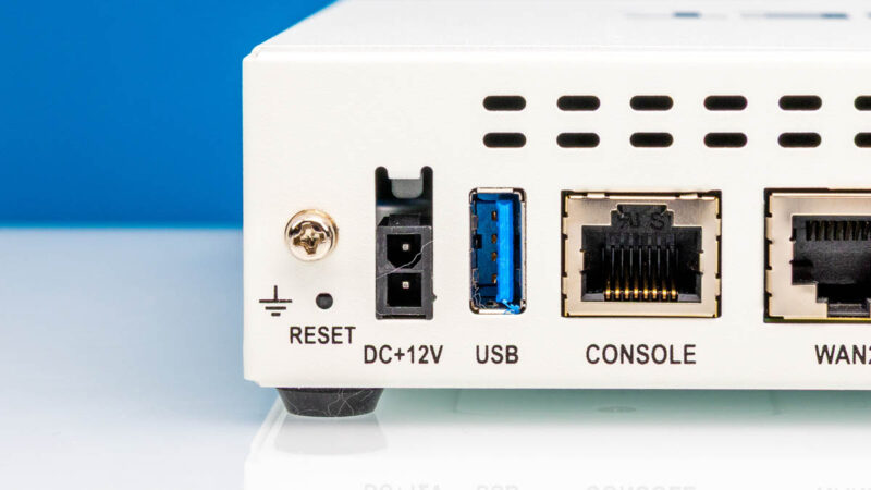 Fortinet FortiGate 60F DC+12V Power Input 1