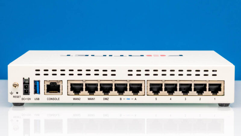Fortinet FortiGate 60F Rear 1