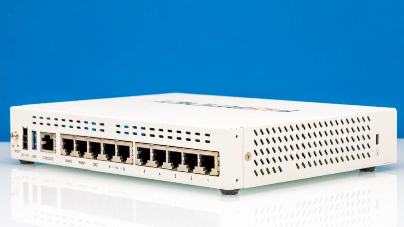 Fortinet FortiGate 60F Rear Angled 2