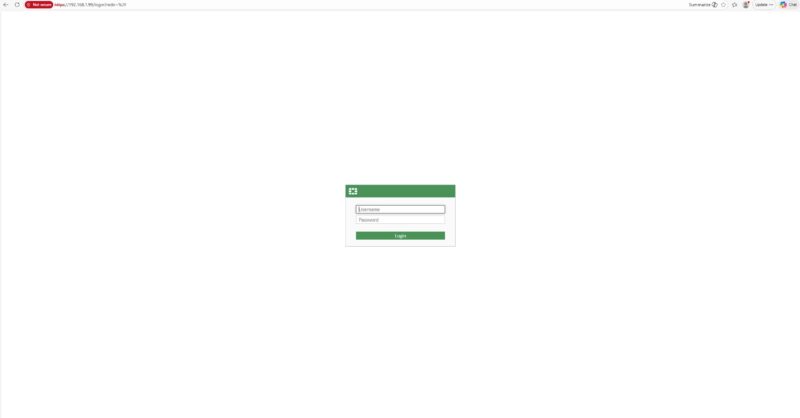 Fortinet FortiGate Login Screen