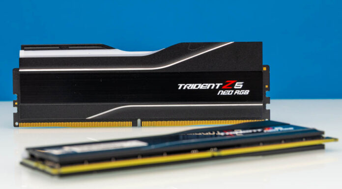 G.Skill Trident Z5 RGB Neo DDR5-6000 32GB 2x 16GB Kit Quick Look G.Skill Trident 5Z RGB Neo DDR5 6000 32GB 2x 16GB CL28 Kit 6