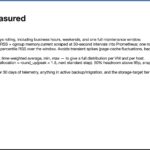 Memory Capacity Planning Methodology