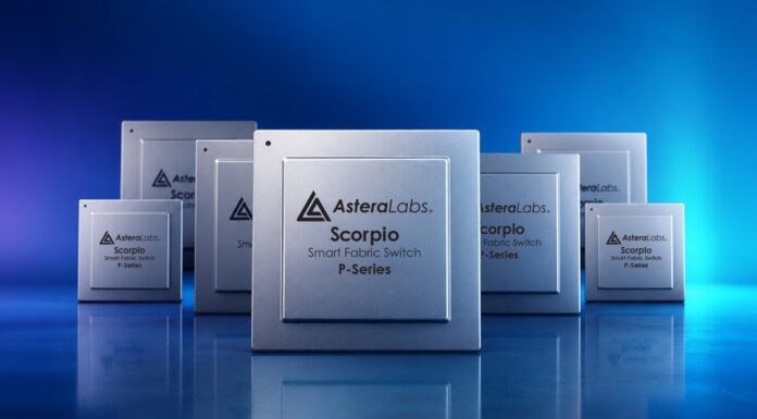 Astera Labs Scorpio 320-Lane PCIe Switch Update Astera Labs Scorpio P-Series smart fabric switch