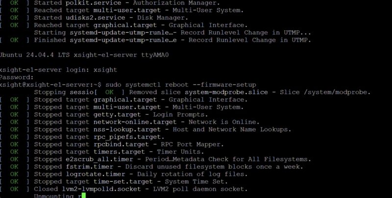 Xsight Labs E1 DPU Ubuntu Installation Step 1 Boot To BIOS