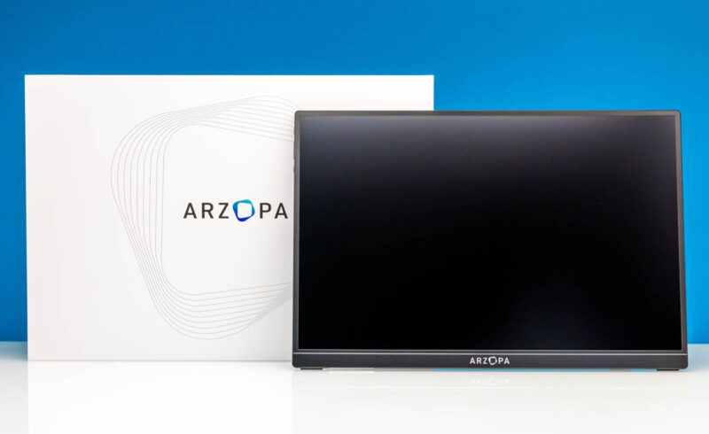 Arzopa Z1RC portable monitor with box