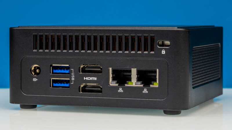 ASRock Industrial NUC BOX-358H Rear Angled 2
