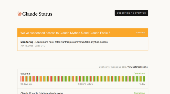 Anthropic Halts Access to Fable 5 and Mythos 5 Anthropic Fable 5 Mythos 5_Status