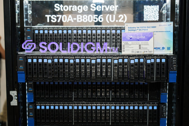 MiTAC 122TB QLC Solidigm D5 P5336 Storage Server