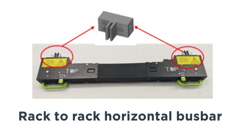 TE Connectivity Rack To Rack Horizonal Busbar Example