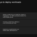 Three easy ways to deploy workloads 01 Deploy a model from our model hub,