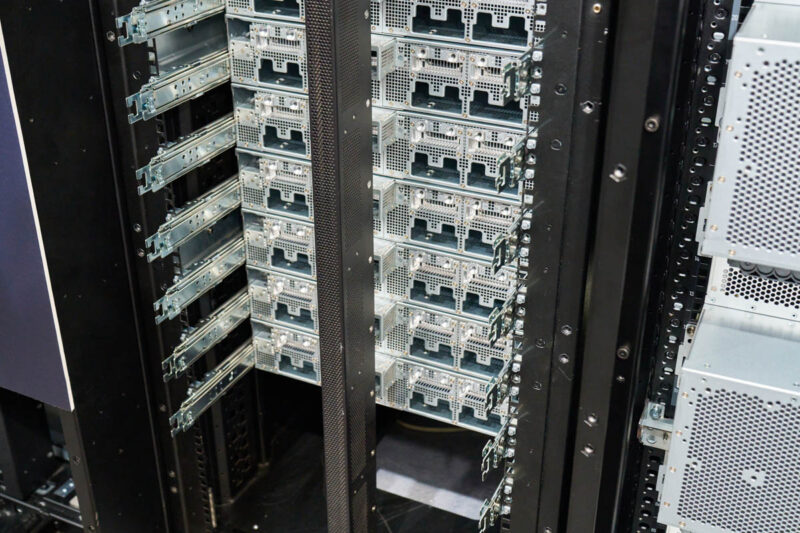 Wiwynn TE Connectivity Liquid Cooled 800V DC Busbar Rack Rear Mid