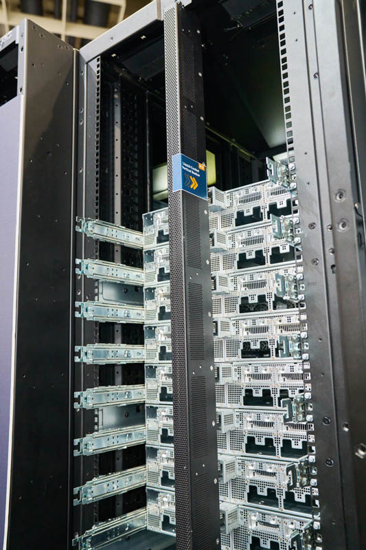 Wiwynn TE Connectivity Liquid Cooled 800V DC Busbar Rack Rear Top