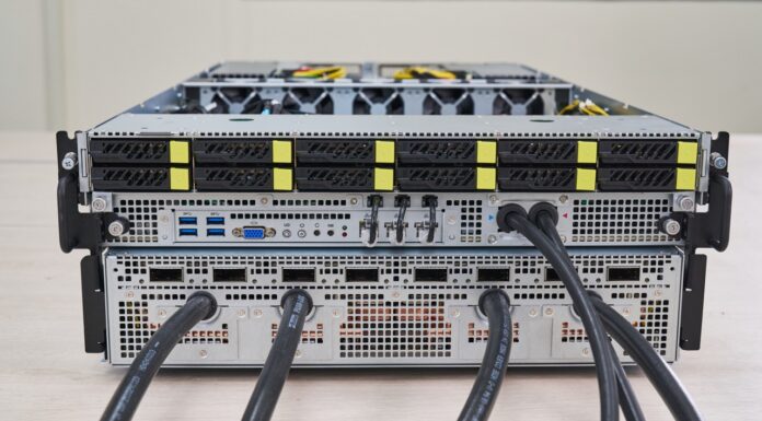 ASRock Rack 4U16X-GNR2 NVIDIA HGX B300 8-GPU Server Review ASRock Rack 4U16X GNR2 DLC Front 1 Large