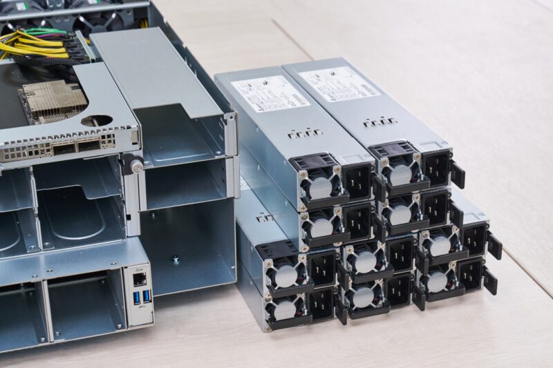 ASRock Rack 4U16X GNR2 DLC Power Supplies Out Large