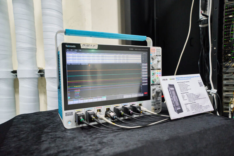 ASUS AI RD Lab Tektronics Scope