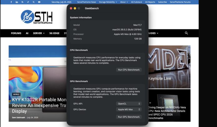 Geekbench 7 Apple M5 Max Geekbench 7 Apple M5 Max