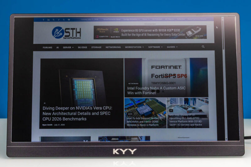 KYY K1302R Portable Monitor Front 3