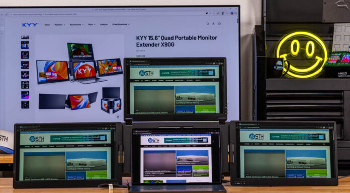 This is a Thing KYY X90G “Quad” Portable Monitor Review KYY X90G Quad Portable Monitor Front 2