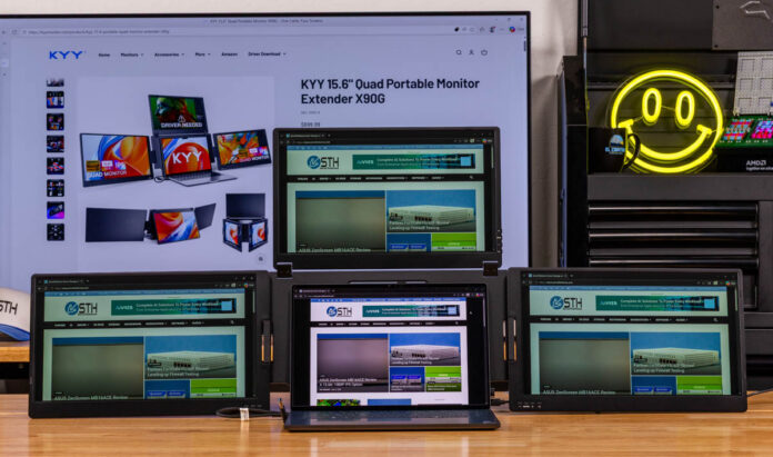 KYY X90G Quad Portable Monitor Front 2 KYY X90G Quad Portable Monitor Front 2