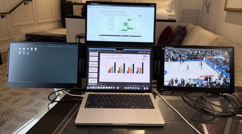 KYY X90G With MacBook Pro 14 In Hotel Suite Large