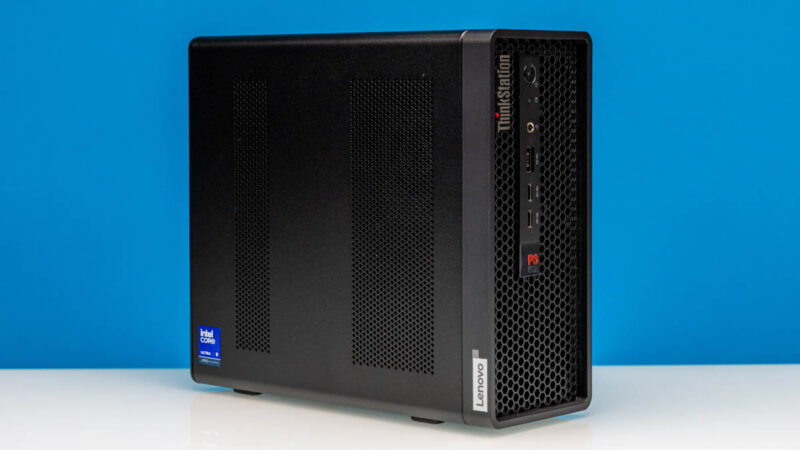 Lenovo ThinkStation P3 Ultra SFF G2 Front Angled 2
