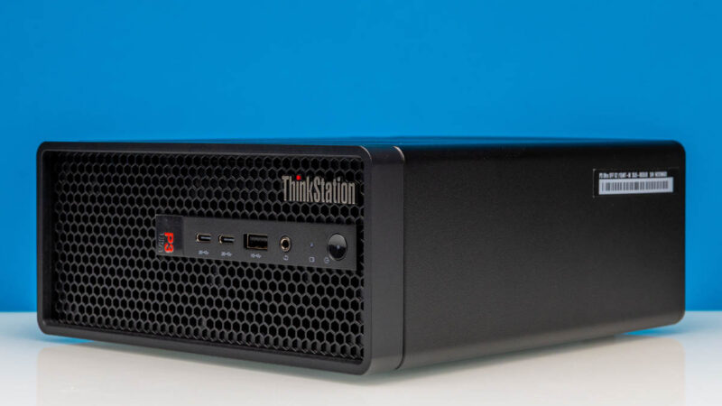 Lenovo ThinkStation P3 Ultra SFF G2 Front Angled 3