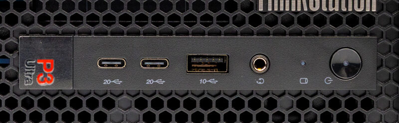 Lenovo ThinkStation P3 Ultra SFF G2 Front Ports