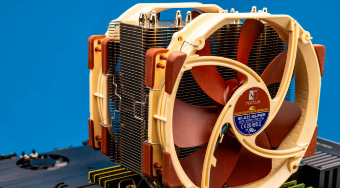 Noctua NH-U14S DX4677 Quick Look With the Intel Xeon 600 Series Noctua NH U14S DX4677 In ASUS Pro WS W890E SAGE SE 5