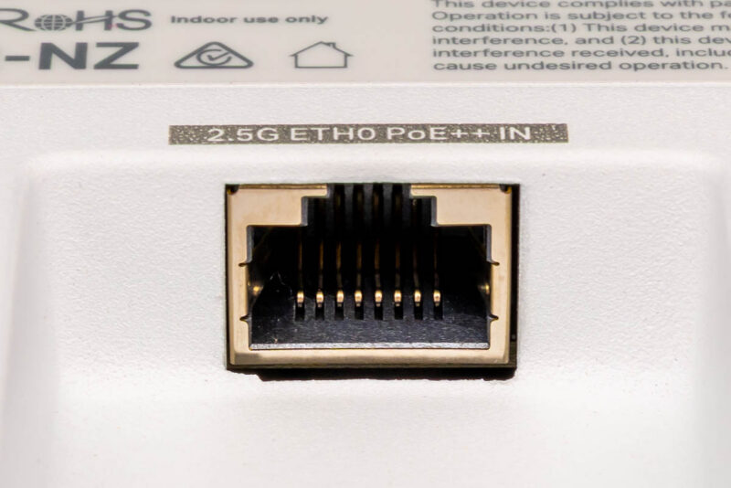 Omada EAP775 Wall 2.5G Ethernet PoE++ Port 1
