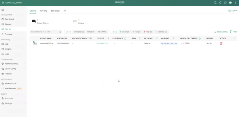 Omada Fusion Gateway 2.5G Clients
