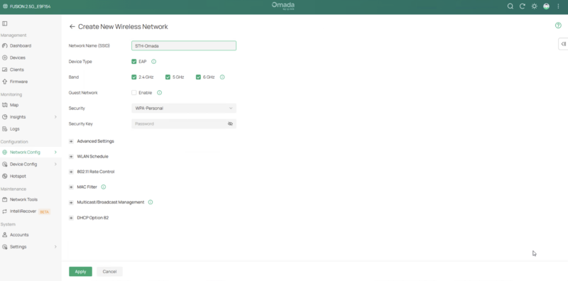 Omada Fusion Gateway 2.5G STH Omada WLAN Setup