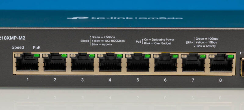 Omada SG2210XMP M2 2.5Gbps PoE+ RJ45 Ports 1