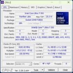 CPU-Z processor information for the tested notebook
