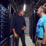 Cosm Los Angeles tour frame at 06:45 showing technical control room