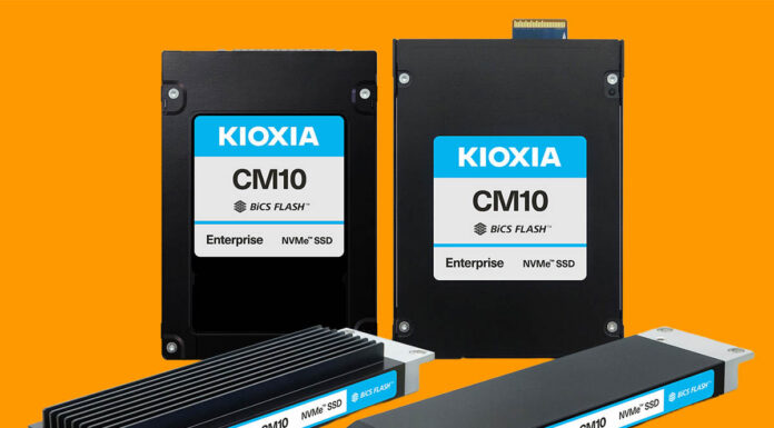 Kioxia CM10 Series Launched for the PCIe Gen6 Generation of SSDs Kioxia CM10 Launch Cover