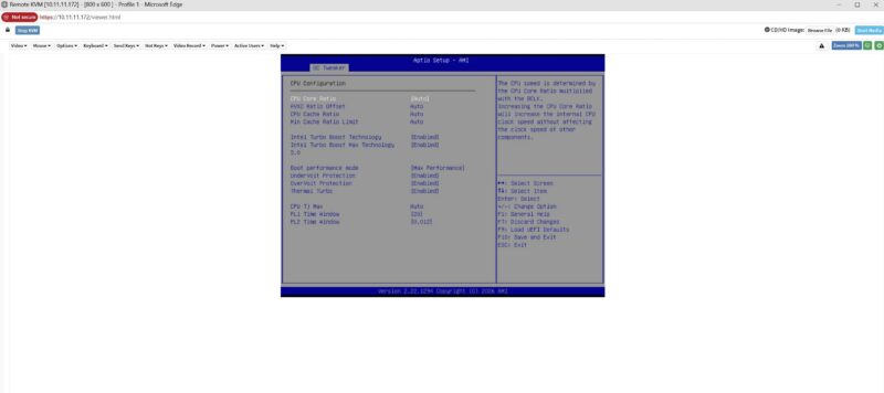 ASRock Rack W890D8-2L2T IPMI HTML5 iKVM at BIOS OC Tweaker