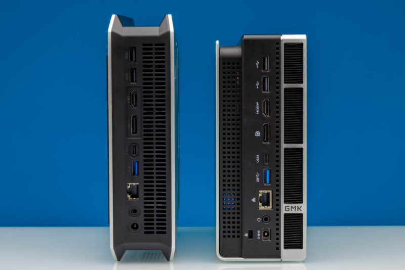Bosgame M5 AI Mini Desktop Ryzen AI Max+ 395-Bosgame M5 AI Mini Desktop Ryzen AI Max+ 395-GMKtec EVO-X2 Rear Comparison 1