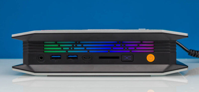 Bosgame M5 AI Mini Desktop Ryzen AI Max+ 395-RGB Power On 1