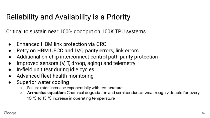 Google TPUv8 Hot Chips 2026 TPU8t RAS Priority