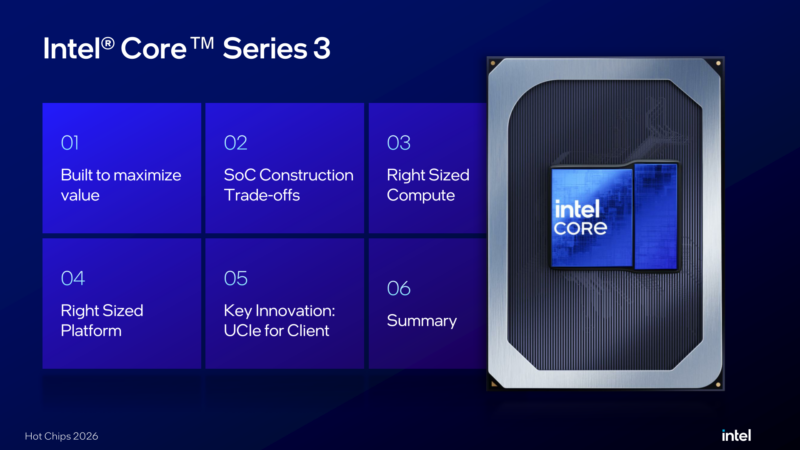 Intel Wildcat Lake Hot Chips 2026 Highlights