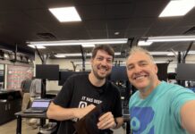 Patrick at Micro Center Columbus Ohio Grand Reopening with Jeff Geerling JeffyG Patrick Micro Center OH Large