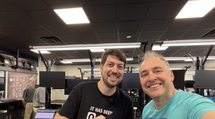 Patrick at Micro Center Columbus Ohio Grand Reopening with Jeff Geerling JeffyG Patrick Micro Center OH Large