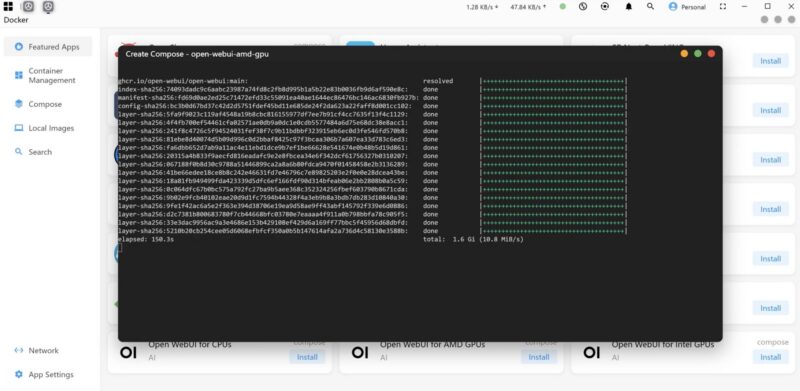 Minisforum N5 Max Install Open WebUI Container