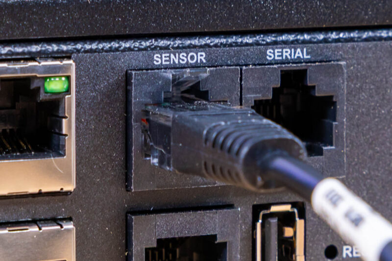 Panduit E36G18L Temperature Sensor Plugged In 1