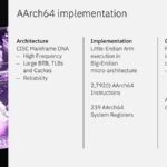 Hot Chips 2026 IBM Z and LinuxONE Slide 16 AArch64 implementation